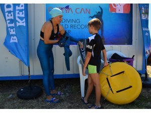 Yeni dünya rekoru için yine Salda Gölü'nü seçti