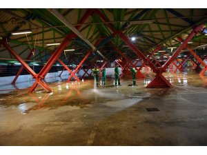 Osmangazi’de kurban kesim yerleri temizlendi