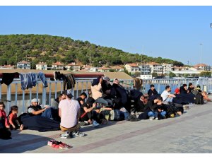 Çeşme’de 82 göçmen yakalandı