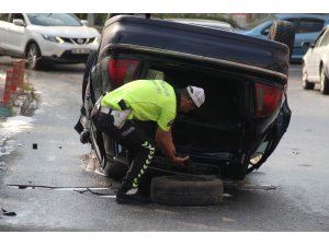 Başkentte alkollü sürücü kaza yaptı: 5 yaralı