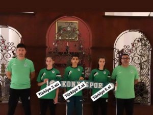 Konyasporlu tekvandolculardan 3 madalya