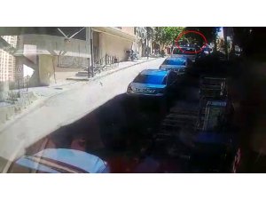 4. kattan arabanın üzerine böyle düştü