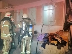 Çakmak gazı dairenin yanmasına neden oldu