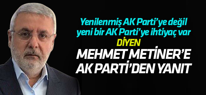 Naci Bostancı'dan Mehmet Metiner'e cevap