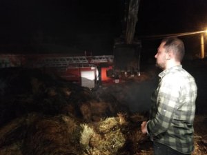 Altıntaş’ta yangın