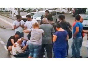 Arazi aracından düşen yaşlı adam yaralandı