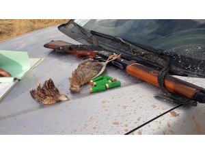 Keklik ve bıldırcın avlayanlara 3 bin 593 lira ceza