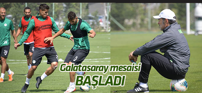 Konyaspor'da Galatasaray maçı hazırlıkları başladı