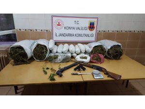 Konya’da jandarmadan uyuşturucu operasyonu