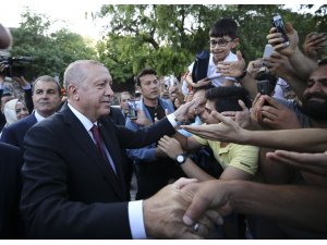 Cumhurbaşkanı Erdoğan Sultanahmet'te