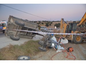 Selendi’de traktör devrildi: 1 ölü