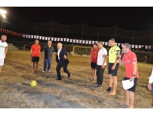 TFF Plaj Futbolu Ligi İskenderun etabı başladı