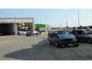 Sanayi sitesinde trafik kazası: 1 yaralı