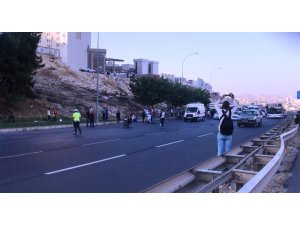 Şanlıurfa’da patlayıcı madde fünye ile patlatıldı