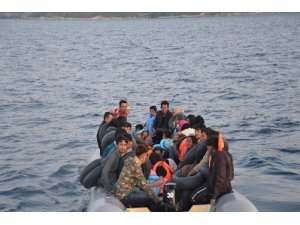 Kuşadası Körfezi’nde 60’ı çocuk 109 göçmen yakalandı