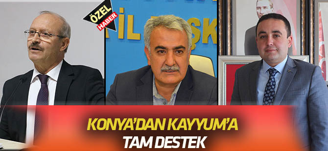 Kayyum atamasına Konya’dan tam destek