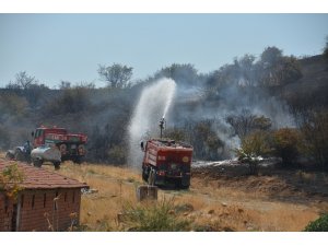 İzmir’de makilik alanda yangın