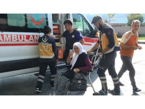 Yaşlı kadını çamaşır asarken yılan soktu