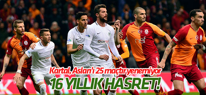 37. randevu! Konyaspor Galatasaray'ı 25 maçtır yenemiyor