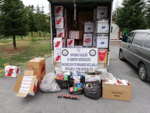 Kayseri emniyetinden dev tütün operasyonu
