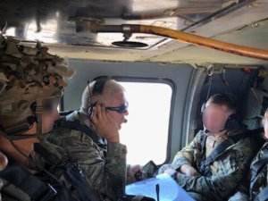 Fırat'ın doğusunda ilk ortak helikopter uçuşu