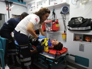 Pikabın arkasına asılan çocuk kaza geçirdi