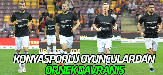 Konyasporlu futbolculardan örnek davranış