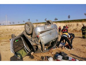 Aksaray’da otomobil takla attı: 1 ölü, 3 yaralı
