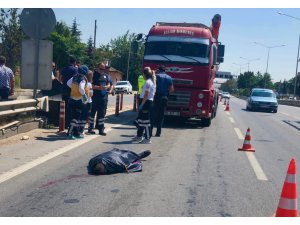 Eskişehir'de kamyonun çarptığı kişi öldü