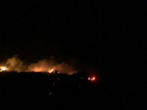 Samandağ’da korkutan yangın