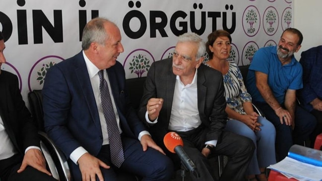 Muharrem İnce, görevden alınan Ahmet Türk'ü ziyaret etti!