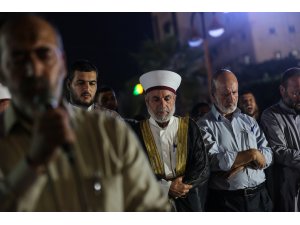 Gazze'de, açlık grevindeki Filistinli tutuklulara destek