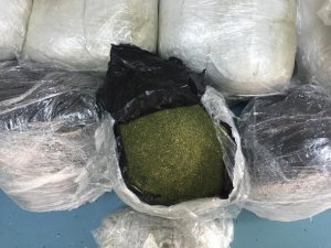 Su tankerinden 467 kilo esrar çıktı