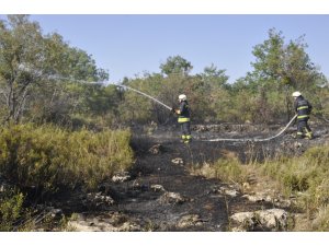 Seydişehir'de meyve bahçesinde yangın