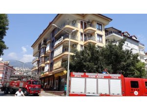 Alanya’da ev yangını