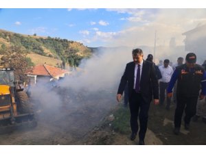 Çorum’daki yangın