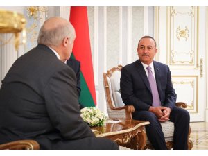 Dışişleri Bakanı Çavuşoğlu, Belarus Cumhurbaşkanı Lukashenko tarafından kabul edildi