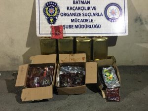 Batman’da 274 kilo nargile tütünü ele geçirildi