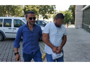 İş yerinde çalıntı araç motorları bulunan şahıs gözaltına alındı