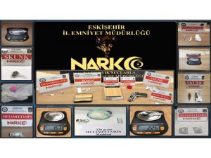 Eskişehir merkezli 3 şehirde 18 adrese eş zamanlı uyuşturucu baskını