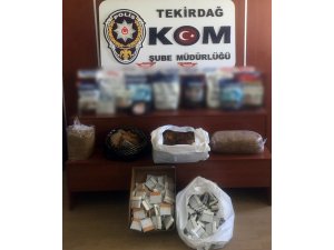 Tekirdağ’da kaçak tütün operasyonu