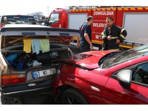 Zonguldak’ta zincirleme trafik kazası