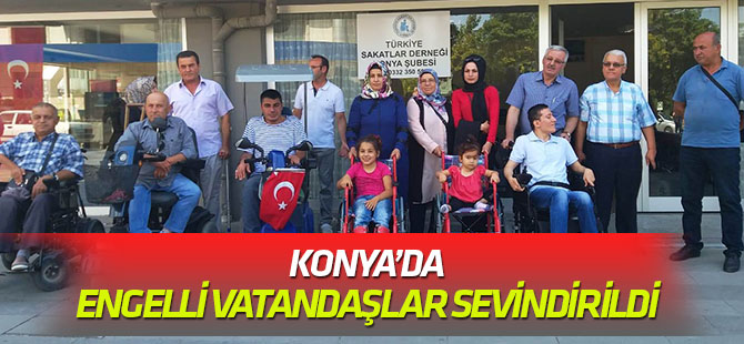 Engelli vatandaşlar sevindirildi