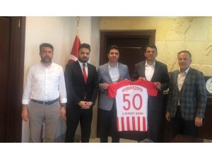 Nevşehir Belediyespor yöneticileri, Başsavcı Şahin’i ziyaret etti