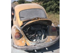 Malkara’da seyir halindeki aracın motoru alev aldı