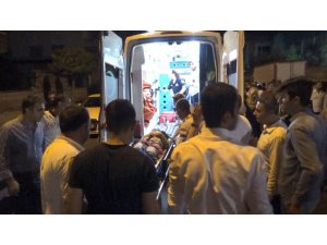 Hızla koşarken otomobile çarptı