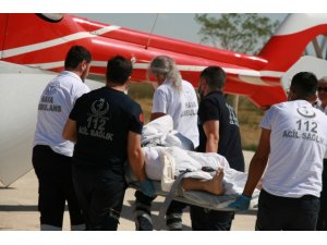 Elektrik akımına kapılan işçi ağır yaralandı