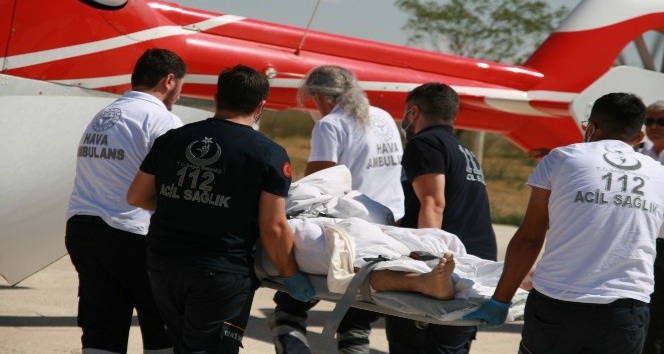 Elektrik akımına kapılan işçi ağır yaralandı