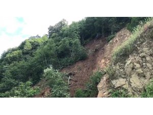 Ayder Yaylası yolunda heyelan