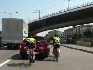 Bursa’da tehlikeli yolculuk